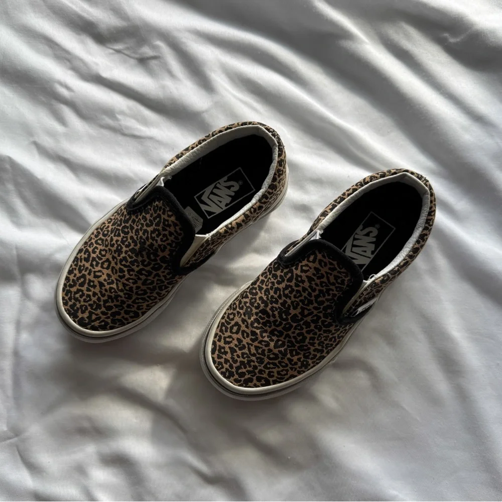 Vans Kids Leopard Slip-On Shoes